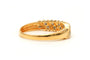Bague 53 Bague contemporaine en or jaune 18 carats sertie de diamants 58 Facettes 23233