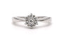 Bague 51 Bague contemporaine en or blanc et diamants 58 Facettes 23255