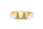 Bague 53 Bague Art déco en or jaune 18 carats sertie de dents 58 Facettes 23298