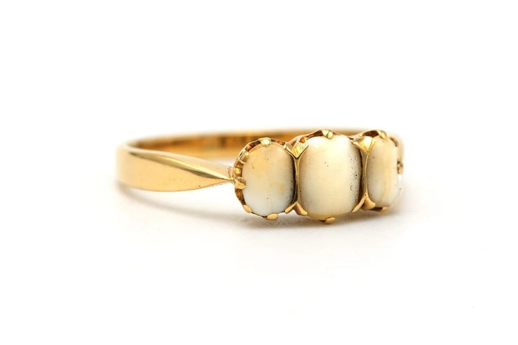 Bague 53 Bague Art déco en or jaune 18 carats sertie de dents 58 Facettes 23298