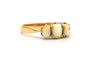 Bague 53 Bague Art déco en or jaune 18 carats sertie de dents 58 Facettes 23298