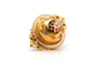 Broche Napoléon III - Broche en or jaune, perles et diamant taille ancienne 58 Facettes 23289