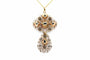 Pendentif Napoléon III - Pendentif en or jaune 18 carats et diamants taille rose 58 Facettes 23251