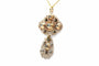 Pendentif Napoléon III - Pendentif en or jaune 18 carats et diamants taille rose 58 Facettes 23251