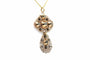 Pendentif Napoléon III - Pendentif en or jaune 18 carats et diamants taille rose 58 Facettes 23251
