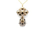 Pendentif Napoléon III - Pendentif en or jaune 18 carats et diamants taille rose 58 Facettes 23251