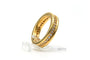 Bague 50 Bague contemporaine en or jaune 18 carats sertie de diamants 58 Facettes 23256