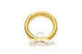 Bague 50 Bague contemporaine en or jaune 18 carats sertie de diamants 58 Facettes 23256