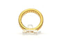Bague 50 Bague contemporaine en or jaune 18 carats sertie de diamants 58 Facettes 23256