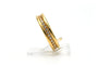 Bague 50 Bague contemporaine en or jaune 18 carats sertie de diamants 58 Facettes 23256
