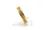 Bague 50 Bague contemporaine en or jaune 18 carats sertie de diamants 58 Facettes 23256