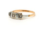 Bague 56 Art Déco - Bague en or jaune et blanc 18 carats et diamants 58 Facettes 23351