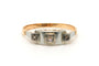 Bague 56 Art Déco - Bague en or jaune et blanc 18 carats et diamants 58 Facettes 23351