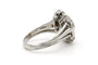 Bague 57 Bague années 70 en or blanc 18 carats et diamants 2,39 ct 58 Facettes 23168