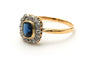 Bague 59 Bague Art déco en or jaune 18 carats, saphir et diamants 58 Facettes 23355