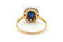Bague 59 Bague Art déco en or jaune 18 carats, saphir et diamants 58 Facettes 23355