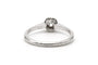 Bague 54 Art Déco - Bague en or blanc 18 carats et diamant taille brillant 58 Facettes 23336