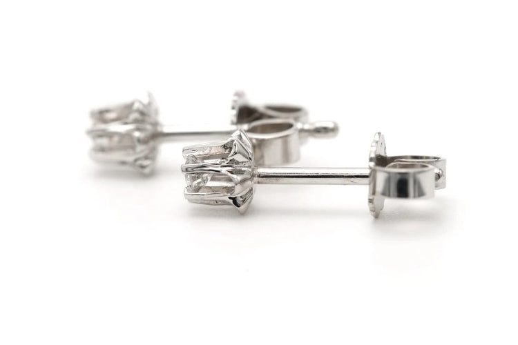 Boucles d'oreilles Art déco - Boucles d'oreilles en or blanc et diamants 58 Facettes 23334
