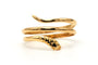 Bague 53 Bague serpent contemporaine en or jaune 18 carats 58 Facettes B803