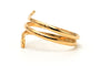 Bague 53 Bague serpent contemporaine en or jaune 18 carats 58 Facettes B803