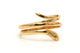 Bague 53 Bague serpent contemporaine en or jaune 18 carats 58 Facettes B803