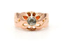 Bague 55 Art Déco - Bague en or jaune 18 carats sertie d’un diamant taille rose 58 Facettes B804