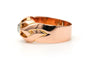 Bague 55 Art Déco - Bague en or jaune 18 carats sertie d’un diamant taille rose 58 Facettes B804