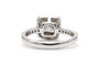 Bague 52 Bague contemporaine en or blanc 18 carats et diamants 1,32 ct 58 Facettes 23394