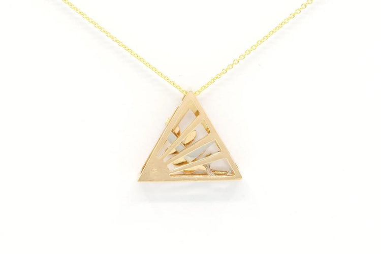 Pendentif Pendentif franc-maçon contemporain en or jaune 18 carats 58 Facettes B400