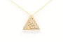 Pendentif Pendentif franc-maçon contemporain en or jaune 18 carats 58 Facettes B400