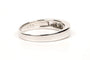 Bague 56 Alliance demi-américaine - Bague en or blanc 18 carats et diamants 58 Facettes 19361