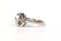 Bague 53 Bague Art déco en or blanc 18 carats sertie d’un diamant taille rose 58 Facettes B446