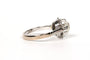 Bague 53 Bague Art déco en or blanc 18 carats sertie d’un diamant taille rose 58 Facettes B446