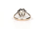 Bague 53 Bague Art déco en or blanc 18 carats sertie d’un diamant taille rose 58 Facettes B446