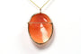 Pendentif Pendentif-broche années 50 en or jaune 14 carats et camée coquillage 58 Facettes 21437