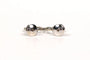 Boucles d'oreilles Boucles d'oreilles contemporaines en or blanc 18 carats et diamants 58 Facettes 21639
