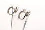 Boucles d'oreilles Boucles d'oreilles contemporaines en or blanc 18 carats et diamants 58 Facettes 21639