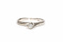 Bague 52 Bague années 70 en or blanc 18 carats et diamant 58 Facettes 21763