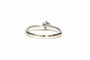 Bague 52 Bague années 70 en or blanc 18 carats et diamant 58 Facettes 21763