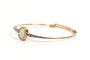Bracelet Style Wolfers - Bracelet Art nouveau en or jaune 18 carats, opale et diamants 58 Facettes 21497