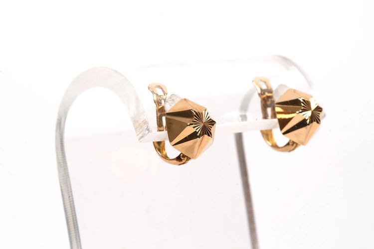 Boucles d'oreilles Boucles d’oreilles Art déco en or jaune 18 carats 58 Facettes 21800