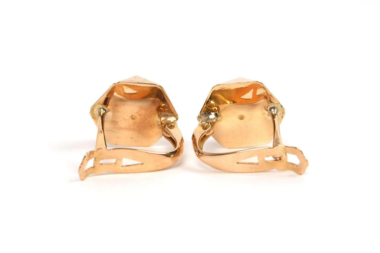 Boucles d'oreilles Boucles d’oreilles Art déco en or jaune 18 carats 58 Facettes 21800