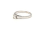 Bague 48 Bague contemporaine en or blanc 18 carats sertie de diamants 58 Facettes 21784