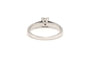 Bague 48 Bague contemporaine en or blanc 18 carats sertie de diamants 58 Facettes 21784