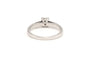 Bague 48 Bague contemporaine en or blanc 18 carats sertie de diamants 58 Facettes 21784