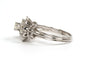 Bague 55 Bague années 50 en or blanc 18 carats sertie de diamants taille brillant 58 Facettes 16053