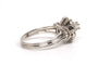 Bague 55 Bague années 50 en or blanc 18 carats sertie de diamants taille brillant 58 Facettes 16053