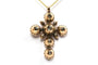 Pendentif Pendentif croix Napoléon III en or jaune 18 carats et diamants 58 Facettes B474