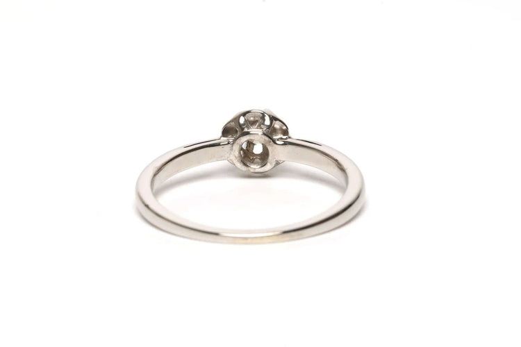 Bague 54 Art déco - Bague en or blanc et diamants 58 Facettes 21855