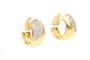 Boucles d'oreilles Boucles d'oreilles contemporaines en or jaune 18 carats et diamants taille brillant 0,448 ct 58 Facettes 21900